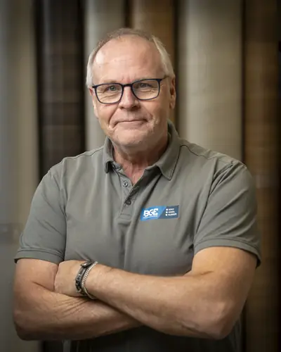 Hans Johnsson, arbetsledare Karlshamn hos Blekinge Golventreprenad, porträtt