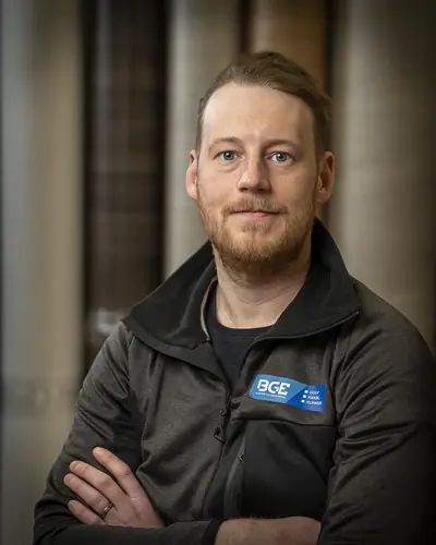John Salin, arbetande arbetsledare Olofström hos Blekinge Golventreprenad, porträtt